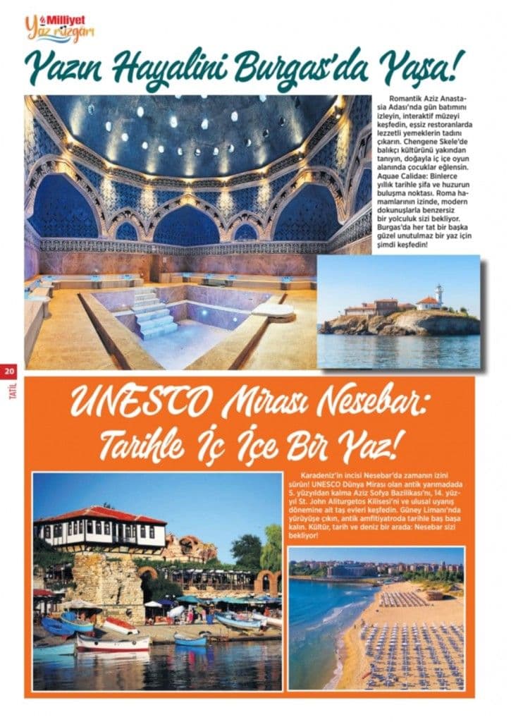Burgas attracts guests from Turkey. The city is featured in one of the most authoritative Turkish publications